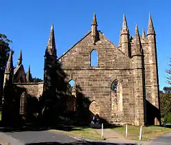 Convict-built church at Port Arthur