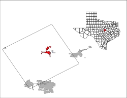 Location of Gatesville, Texas