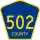 County Route 502 marker