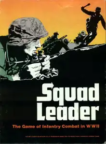 Avalon Hill's bestseller Squad Leader. Cover art by Rodger B. MacGowan, 1977