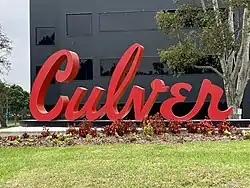 Culver City sign based on the marquee of the Culver Theatre (now Kirk Douglas Theatre)