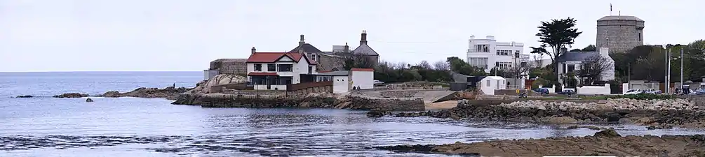 Michael Scott's 1937 white Art Deco house, Geragh,  Joyce Tower, Sandycove