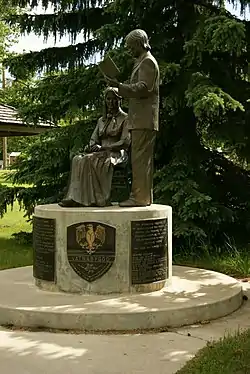 Icelandic settler statue in Elfros