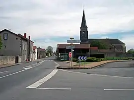 The church and surroundings in Surat