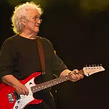 David Freiberg at an outdoor concert at the Mayo Civic Center in Rochester, Minnesota, United States in 2018.