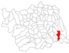 Location in Bacău County