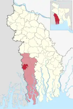 Location of Debhata