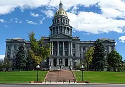 Colorado State Capitol Building, at the western edge of the Capitol Hill neighborhood