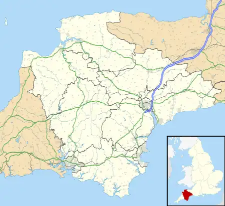 Stowford is located in Devon