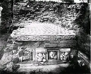 The Diamond throne at the Mahabodhi Temple, attributed to Ashoka