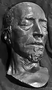 A death mask resembling Disraeli