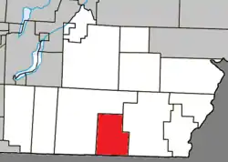 Location within Coaticook RCM