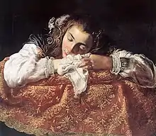 A sleeping girl