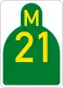 Metropolitan route M21 shield