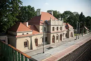 Train station in Radziwiłłów