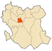 Location of Saïda in Saïda Province