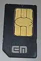 An EMOBILE UIM card