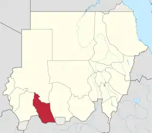 Location in Sudan