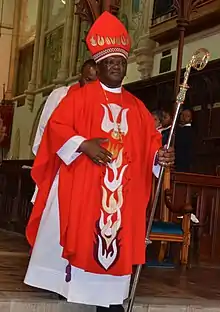 Portrait photo of the Rt Revd Ebenezer St Mark Ntlali, Bishop of Grahamstown