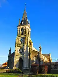 The church in Rouvres-en-Woëvre