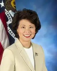 An image of Secretary of Transportation Elaine Chao.