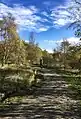 The walk across the disused coal mining area