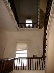 View of the stairwell upper landings