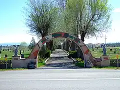 The Fall River Mills Cemetery.