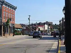 Downtown Farmville in June 2017.