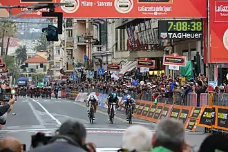 The sprint in Sanremo