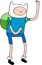 An image of Finn as he appears in the television series Adventure Time