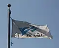 The alternate flag flying in Victoria's Centennial Park