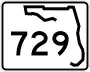 State Road 729 marker