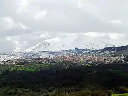 Fonni and the Monte Spada in the background