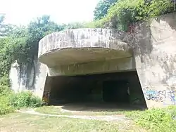 16-inch gun emplacement, Battery Seaman, Fort Dearborn