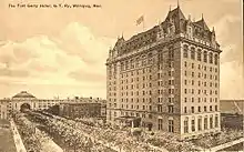 The Fort Garry Hotel in Winnipeg, a chateau-style hotel popularized by Ross and MacDonald