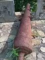 Cannonball in Fort Gross Fredericksburg at Princess town in the Western Region of Ghana