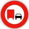 No overtaking by lorries