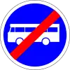 End of bus lane