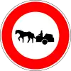 No horse-drawn vehicles