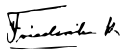 Frederica of Hanover's signature