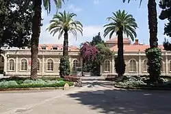 Entrance to the Medical Sciences Campus of Saint Joseph University of Beirut. The university was founded in 1875 by French Jesuit missionaries.