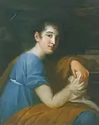 Anna Vasilyevna Drutskaya-Sokolinskaya in a portrait by Fyodor Kinel (1810)