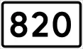 County Road 820 shield