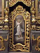 Gabriel on the southern deacons' door of the iconostasis in the Cathedral of Hajdúdorog, Hungary