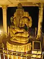 A sculpture of Ganesha protected with a cungkup at the Sultan Mahmud Badaruddin II Museum, Palembang