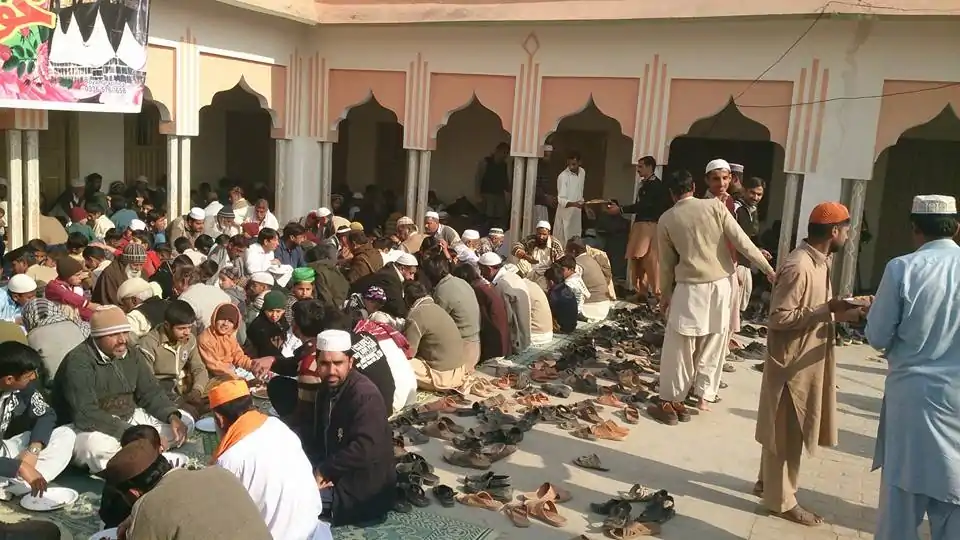 Gathering for religious function Mohra Bakhtan