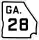 State Route 28 marker