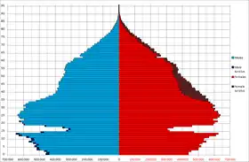 Population pyramid in 1933