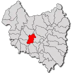 Location in Covasna County